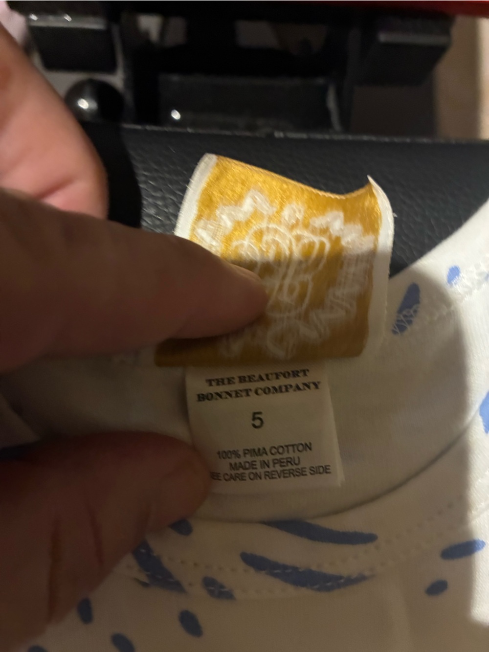 The Beaufort Bonnet Company Tank Top Dress with Blue Burst Print size 5 Girls - Picture 4 of 4